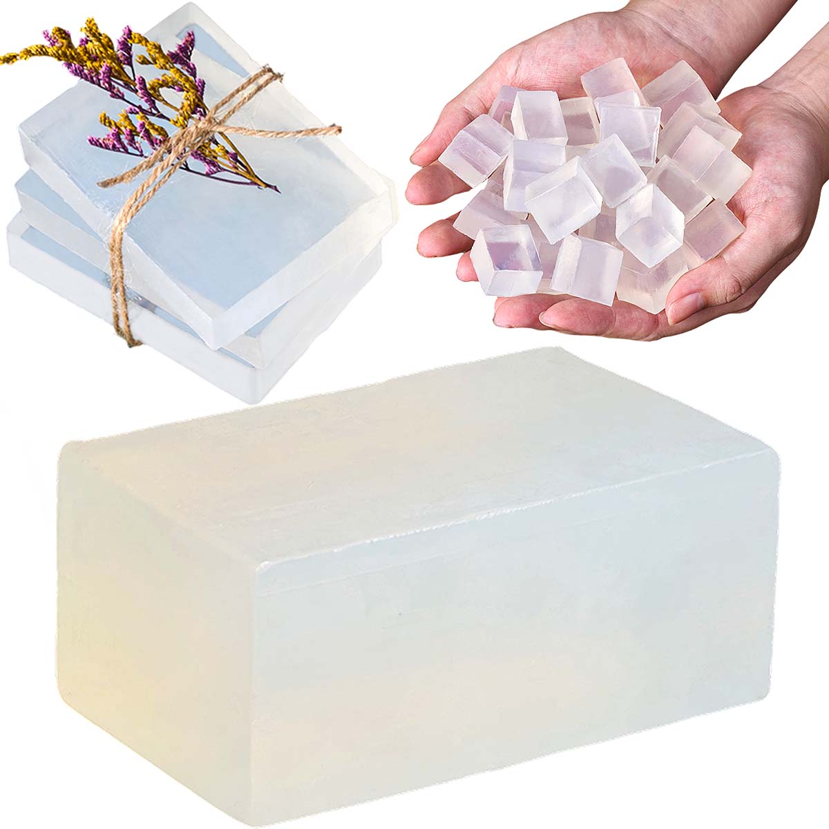 Soap Making Glycerin - Base de sabão de glicerina branca