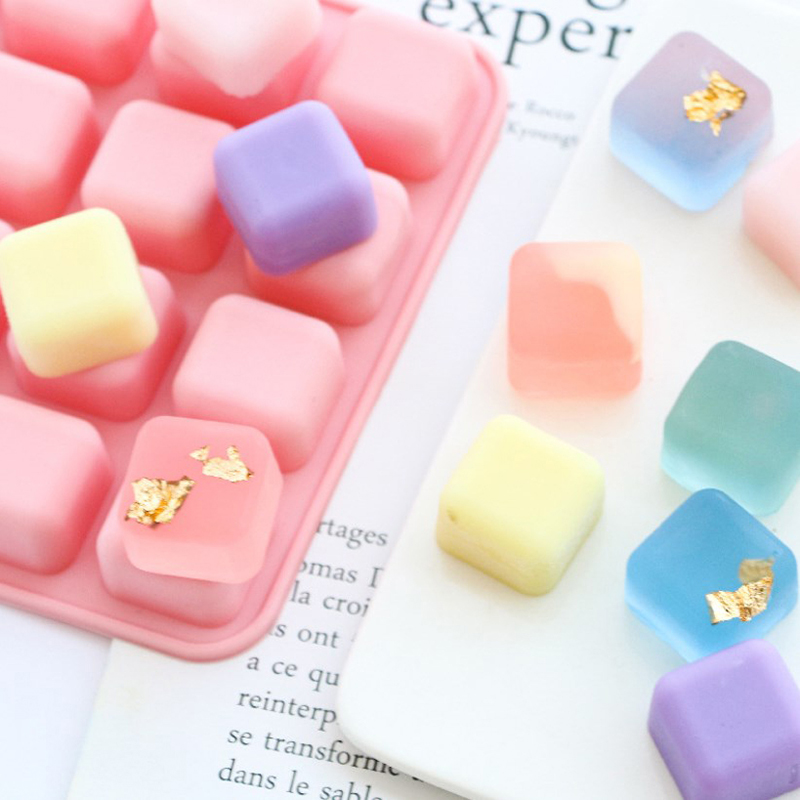 ● Forma de Silicone Quadrada c - Soap Making Jelly avaliação e preço