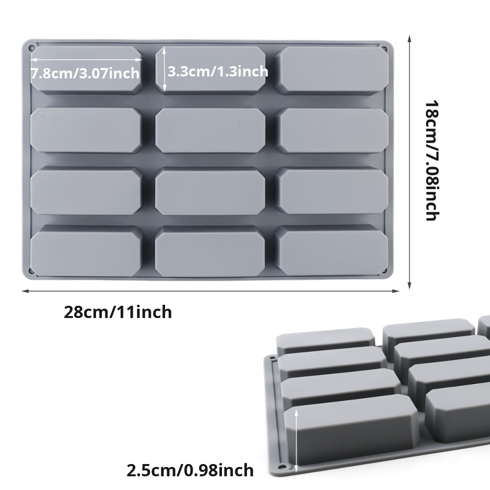 Forma de Silicone Retangular p - Soap Making Jelly avaliação e preço