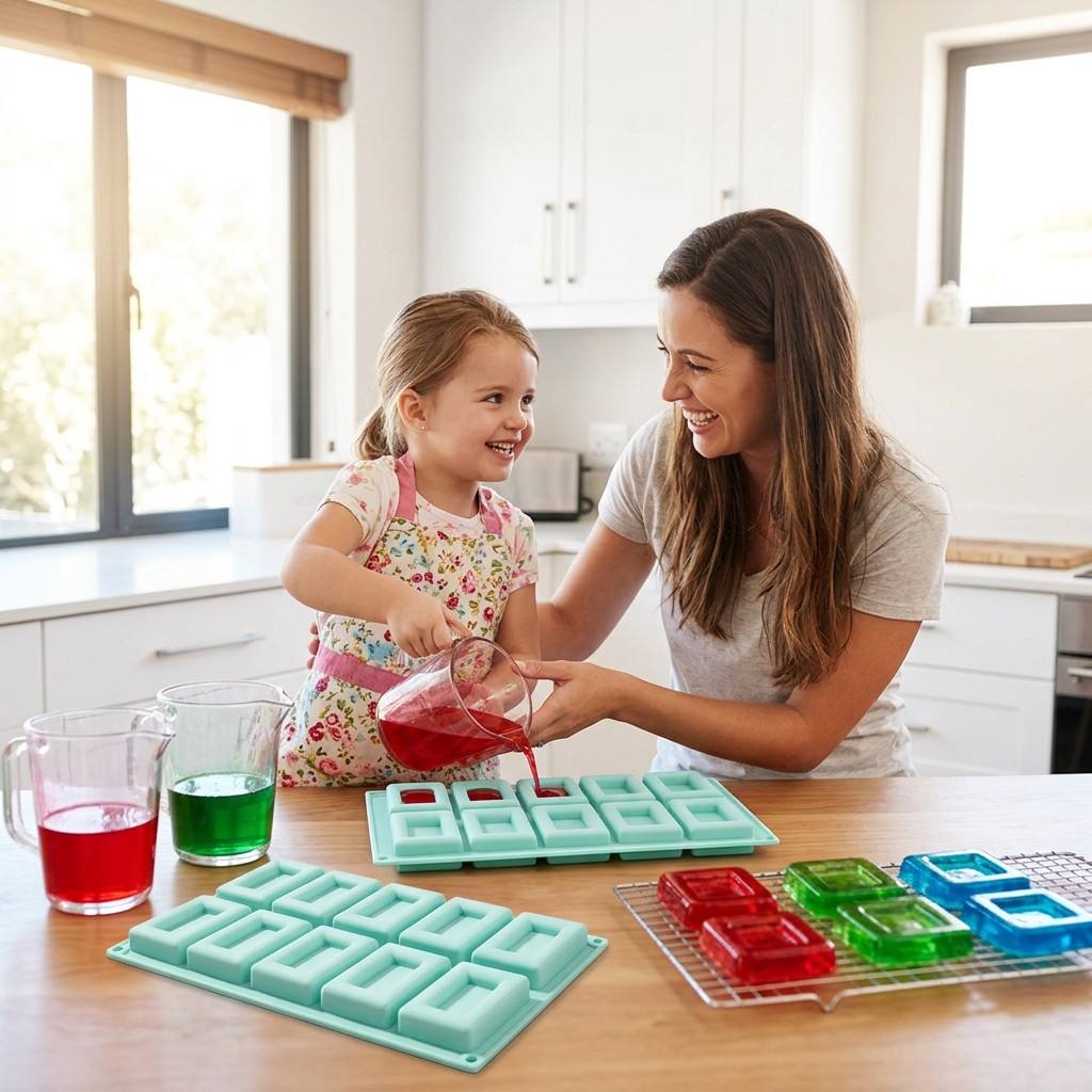 Forma de Silicone Retangular A - Soap Making Jelly avaliação e preço