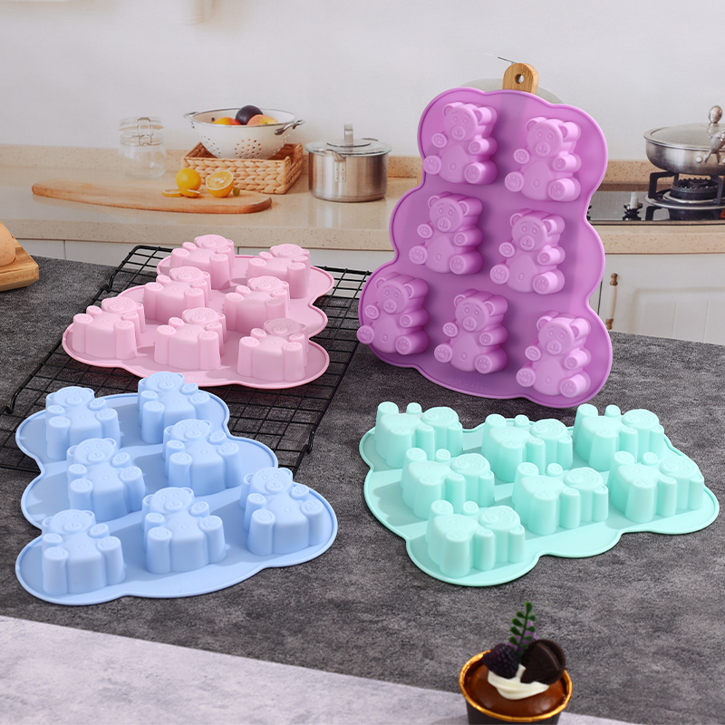 Moldes de urso de goma de sili - Soap Making Jelly avaliação e preço