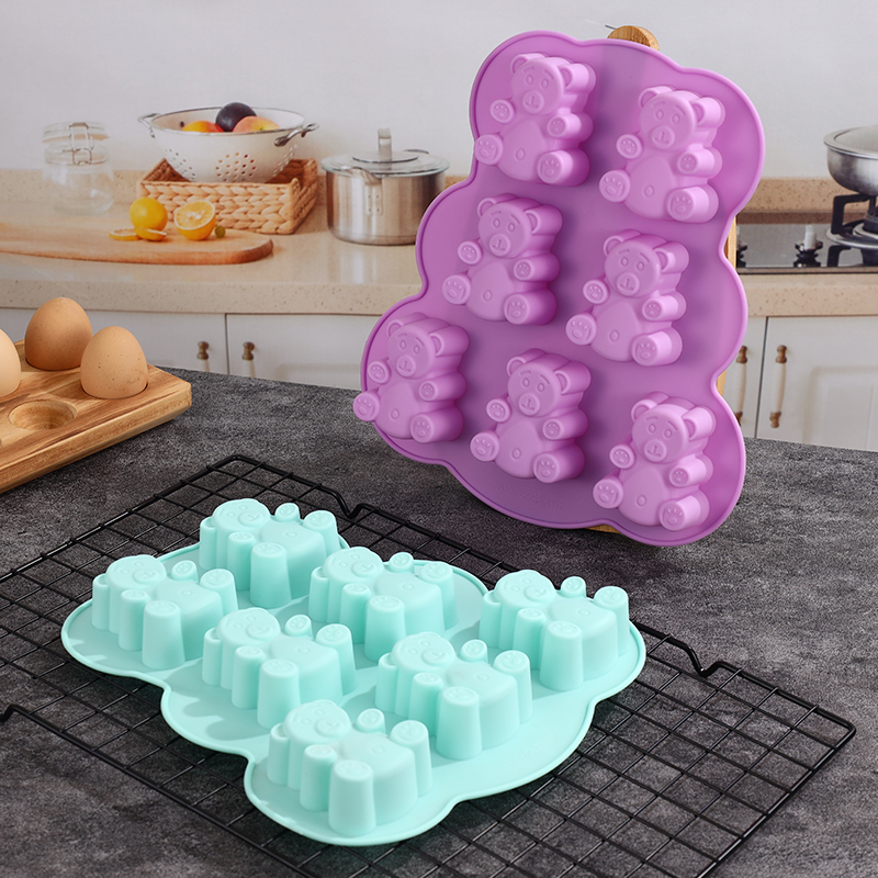 Moldes de urso de goma de sili - Soap Making Jelly avaliação e preço