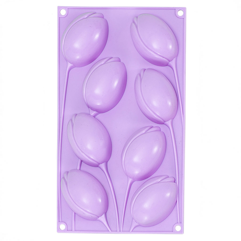 Forma de Silicone Tulipa com 8 - Soap Making Jelly avaliação e preço